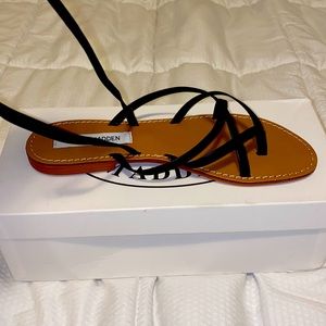 Black Leather Sandals